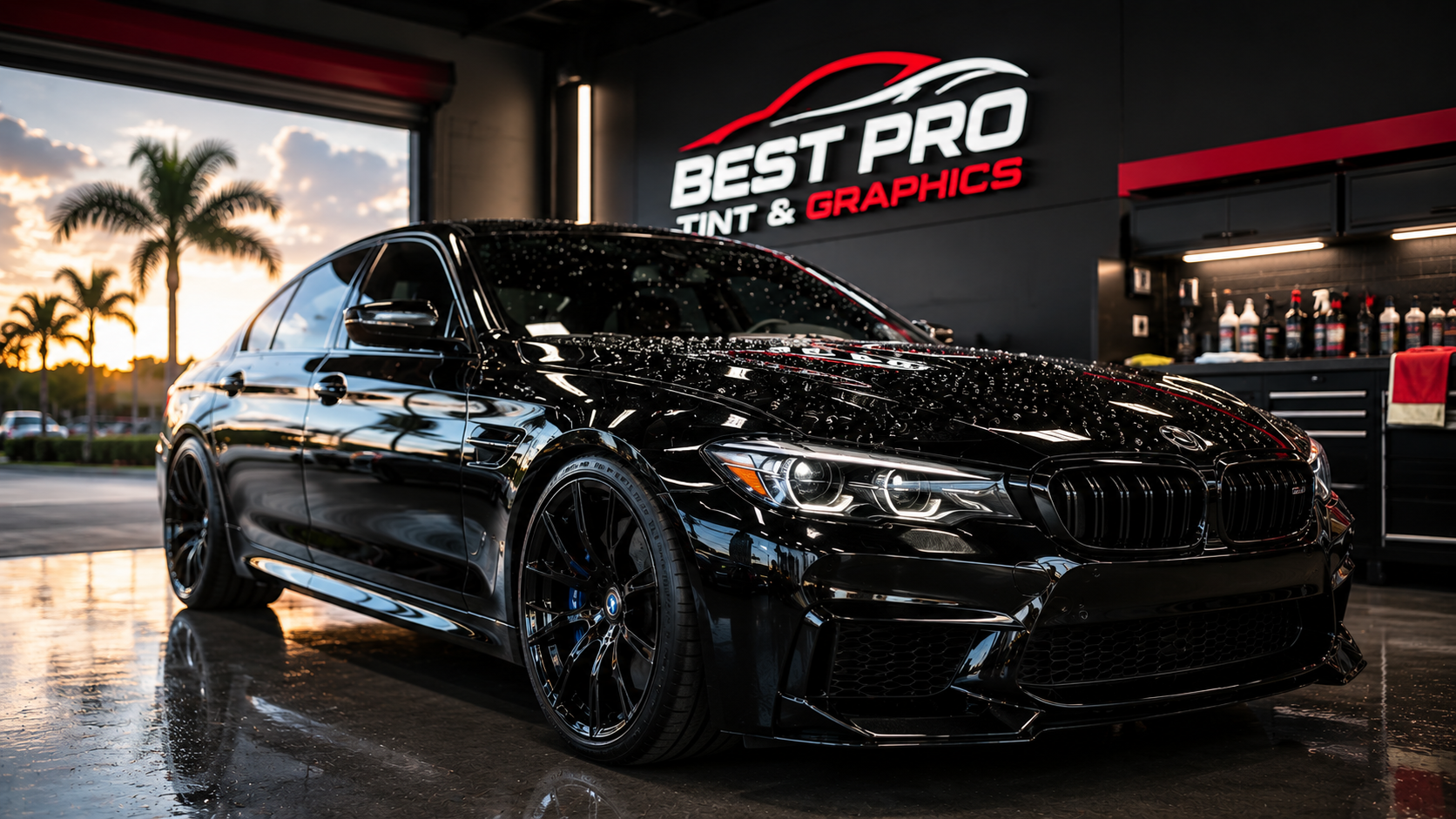 Ceramic coating service vehicle